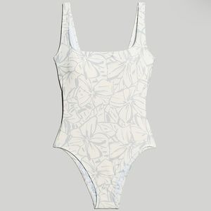Square-Neck Tank One-Piece Swimsuit